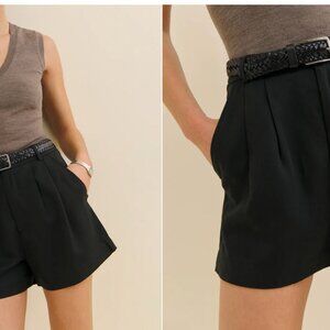 Reformation Mason Short Black - Size 2